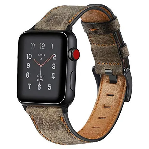 Distressed premium leather watch strap for Apple Watch