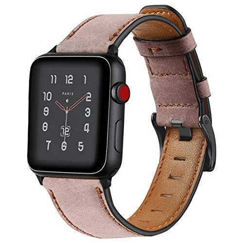 Distressed premium leather watch strap for Apple Watch