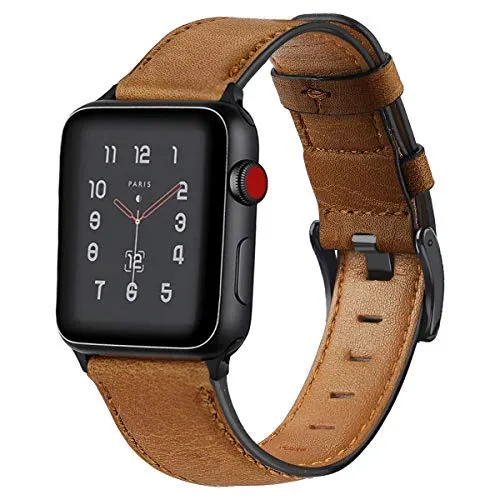 Distressed premium leather watch strap for Apple Watch