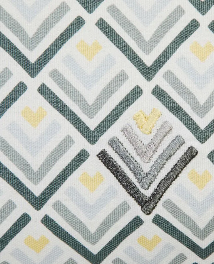 Editions Chevron Embroidered Cushion