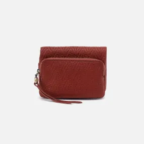 Fern Bifold Wallet In Soft Embossed Leather - Tuscan Brown