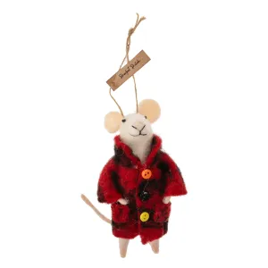 Fiery Frock Mouse Ornament