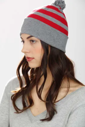 Gene Reversible 4-Way Hat – Red/Grey