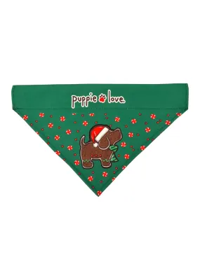 GINGERBREAD PUP DOG BANDANA