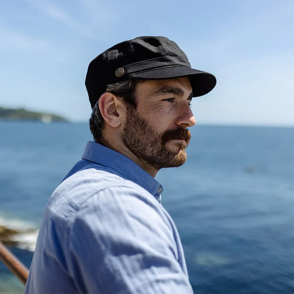 Herringbone Army Cap - Black