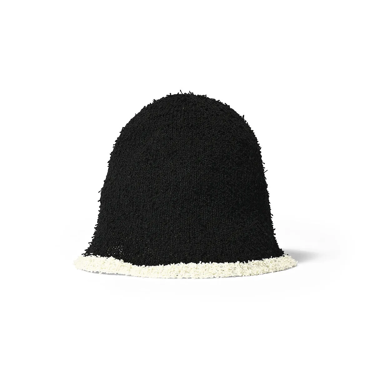 HOMEGAME - BOUCLE KNIT HAT BLACK【HG241406】