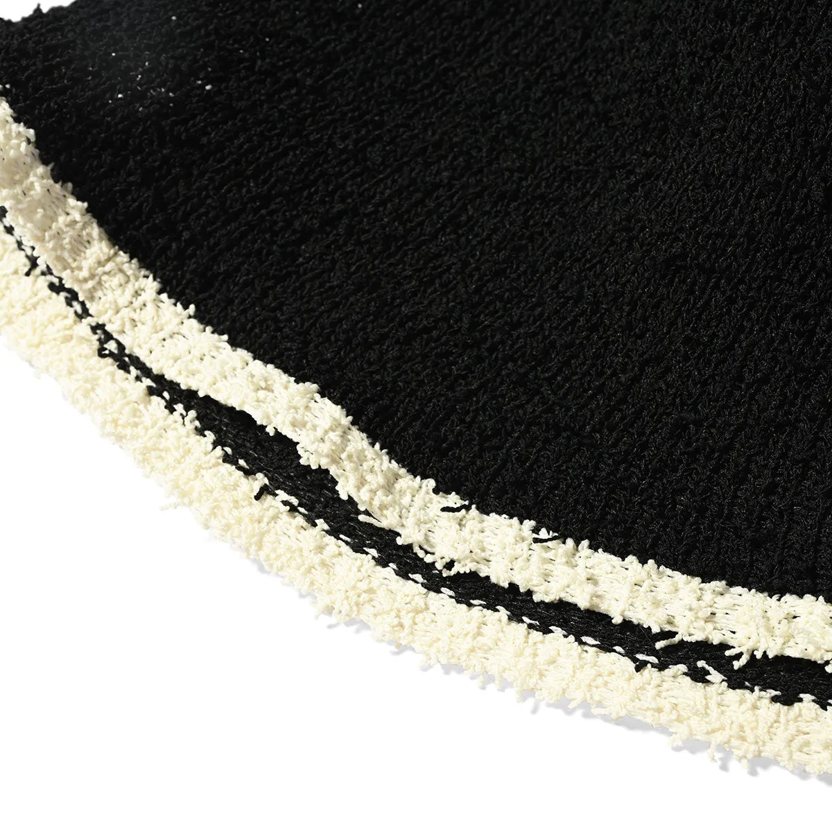 HOMEGAME - BOUCLE KNIT HAT BLACK【HG241406】