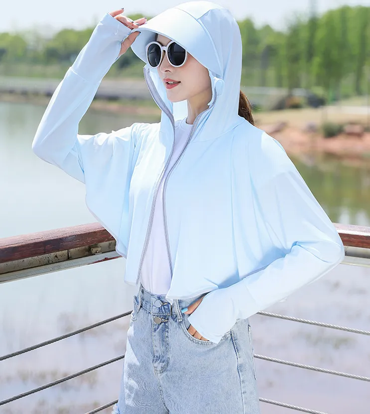 Ice Silk Breathable Thin Hooded sweater