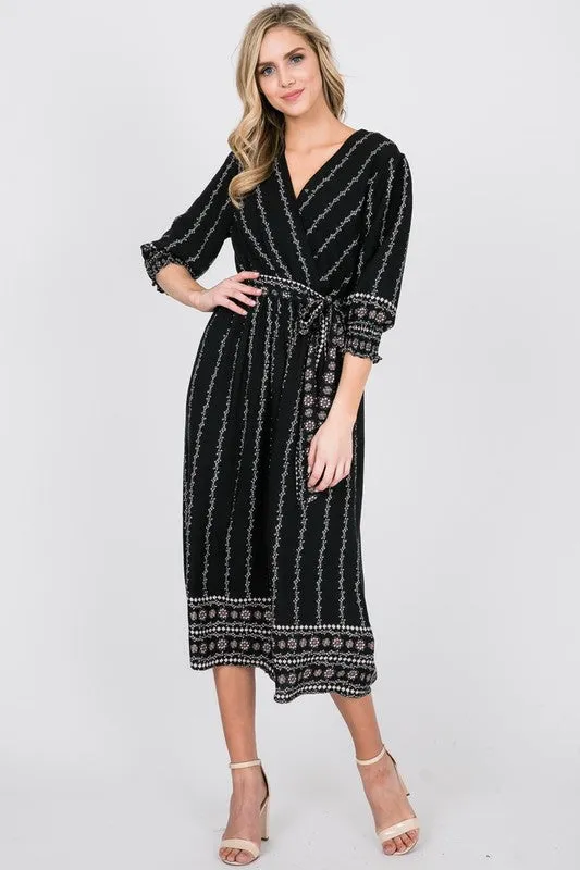 Jubilee Striped Midi Dress