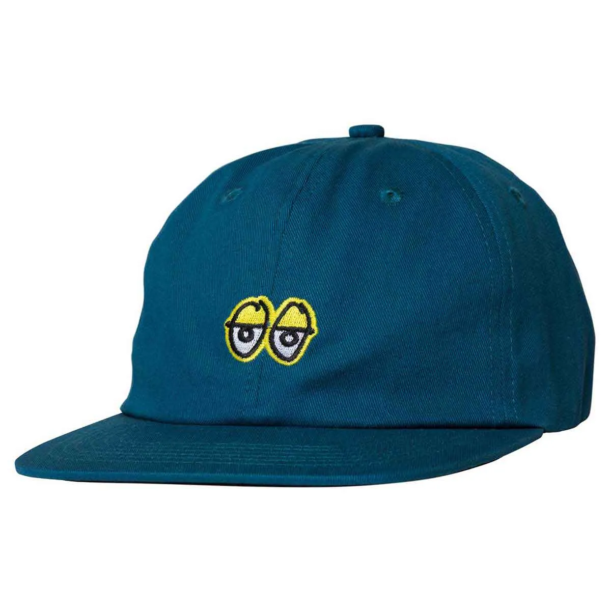 Krooked Eyes Strapback Hat Blue/Yellow