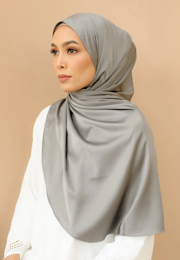 Laila Half Moon Shawl (Ash Grey)