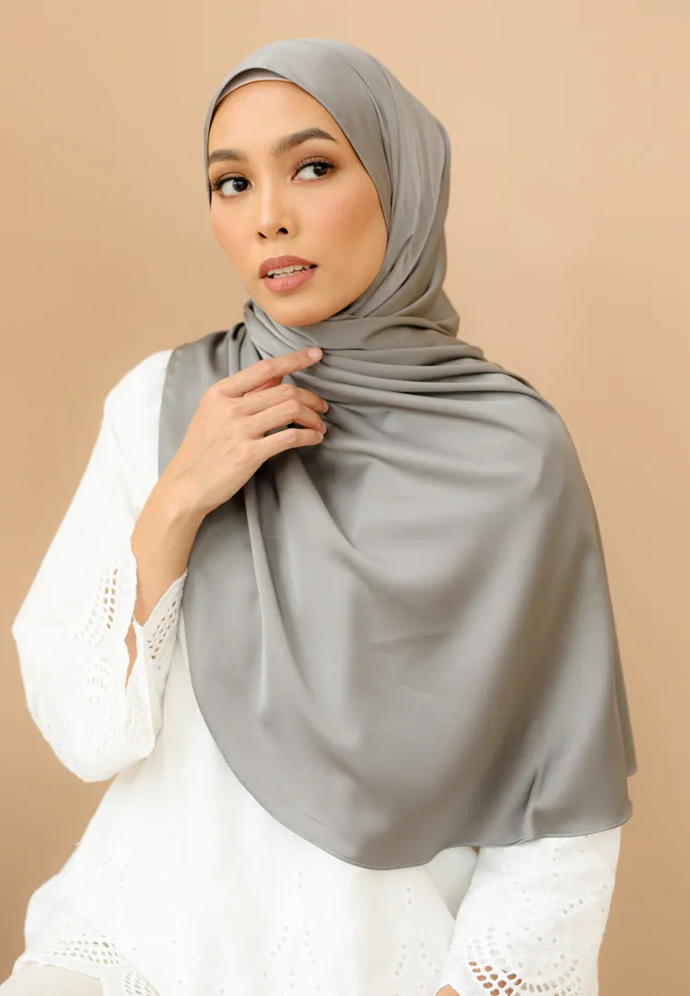 Laila Half Moon Shawl (Ash Grey)