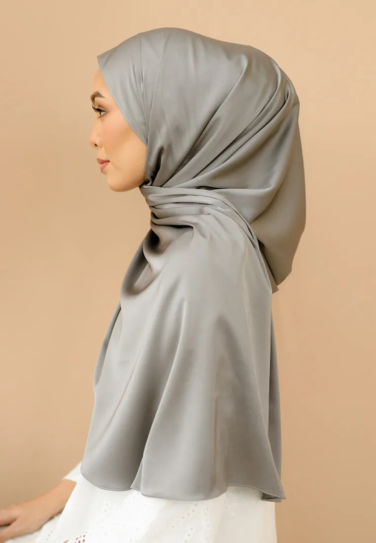 Laila Half Moon Shawl (Ash Grey)