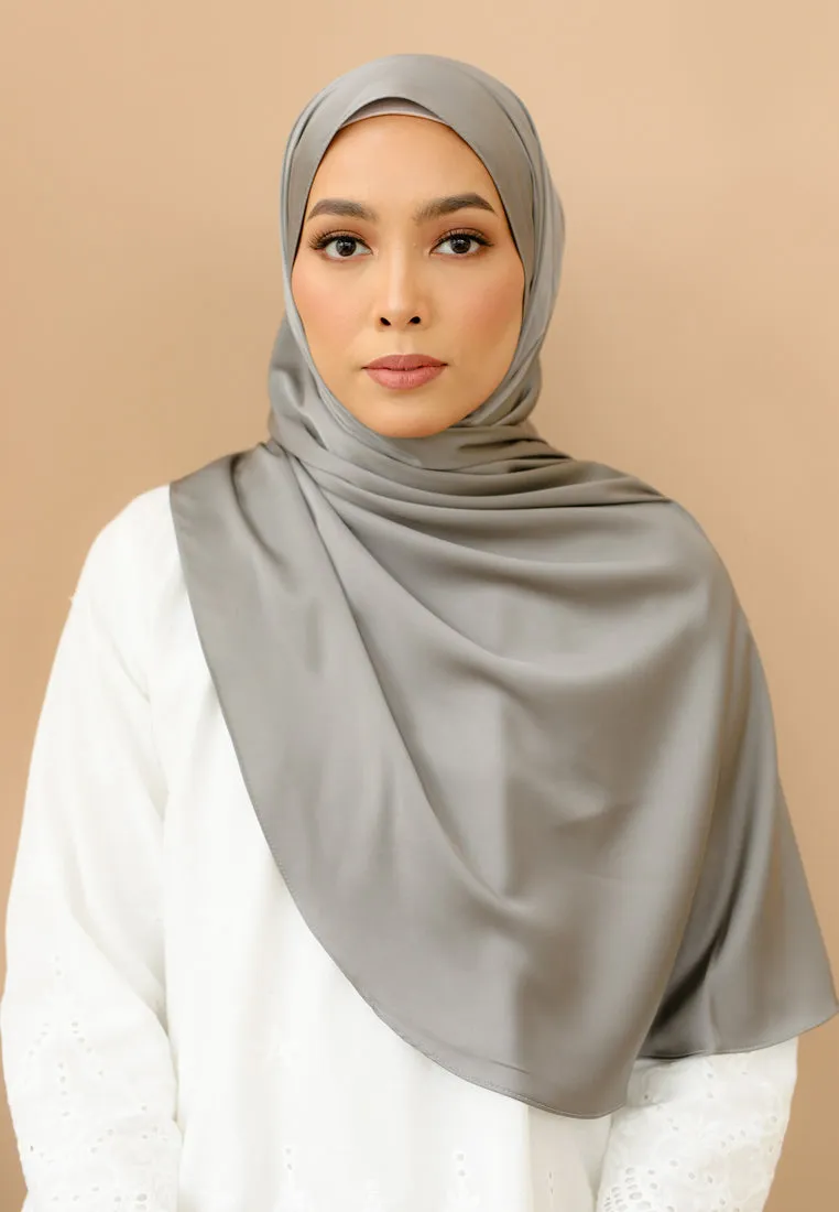 Laila Half Moon Shawl (Ash Grey)