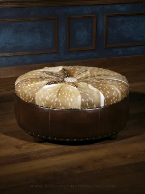 Lodge Gator Leather Axis Ottoman