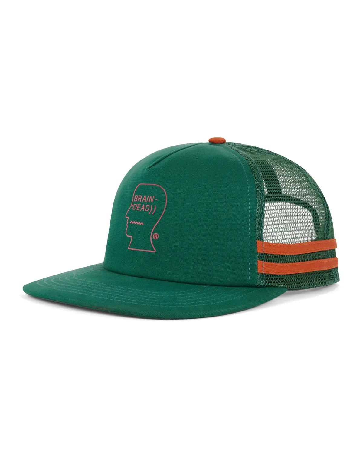 Logohead 5 Panel Trucker Cap - Mallard