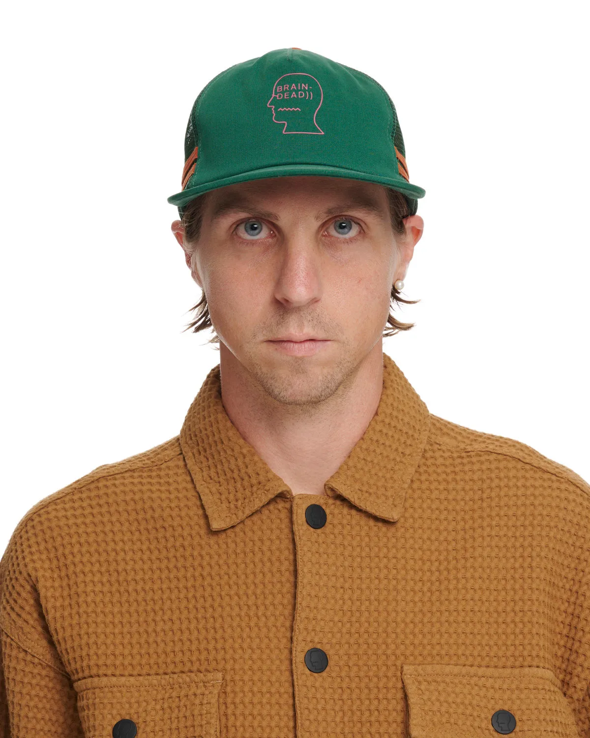 Logohead 5 Panel Trucker Cap - Mallard