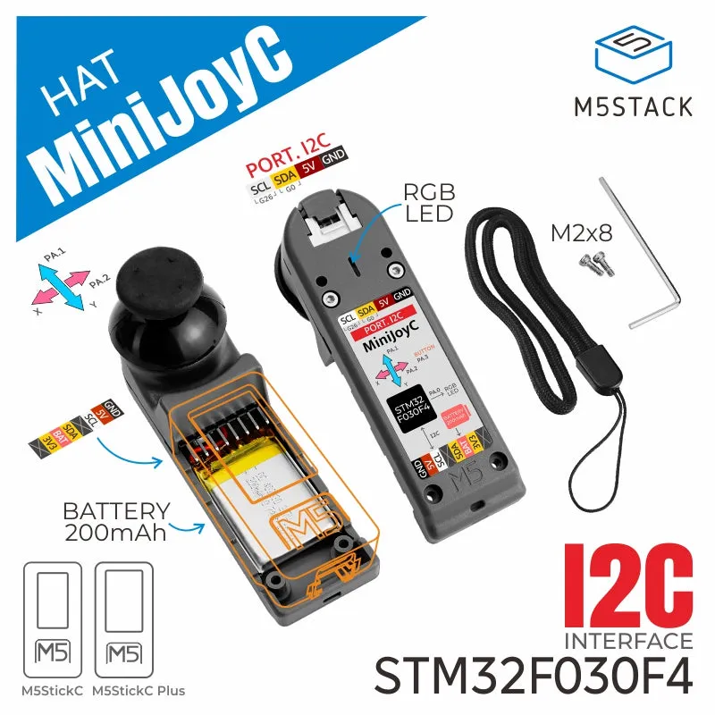 M5StickC Mini JoyC HAT (STM32F030)