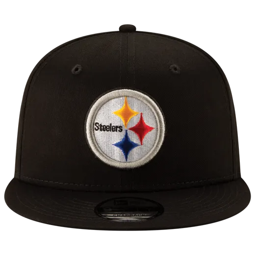 New Era Steelers Snapback Hat- BLACK