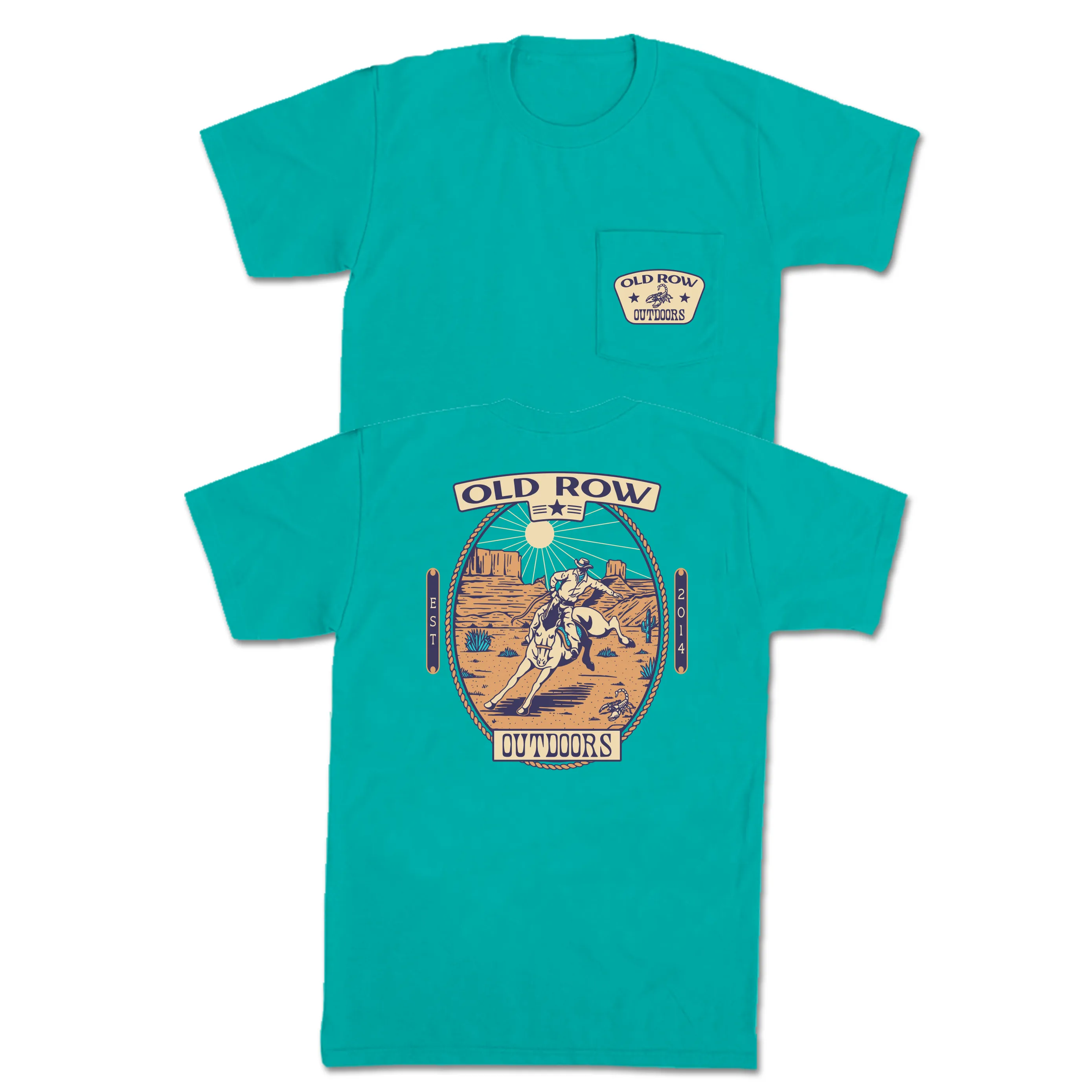 Old Row Outdoors Desert Cowboy Pocket Tee