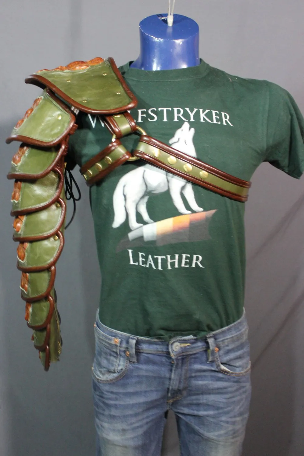 Olive and Cognac Arm Armor