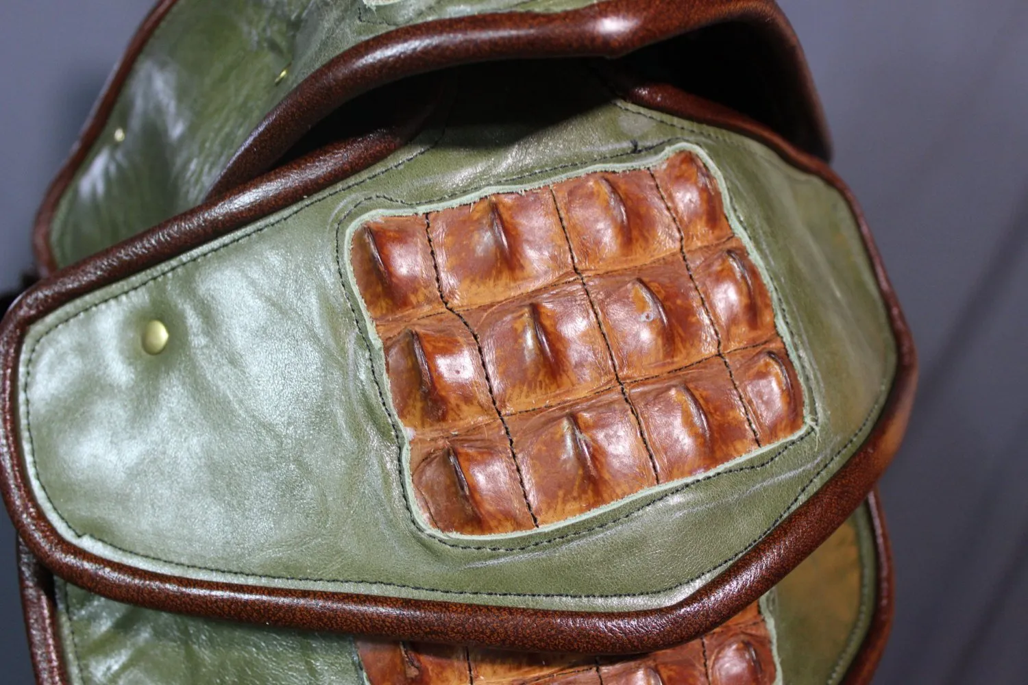 Olive and Cognac Arm Armor