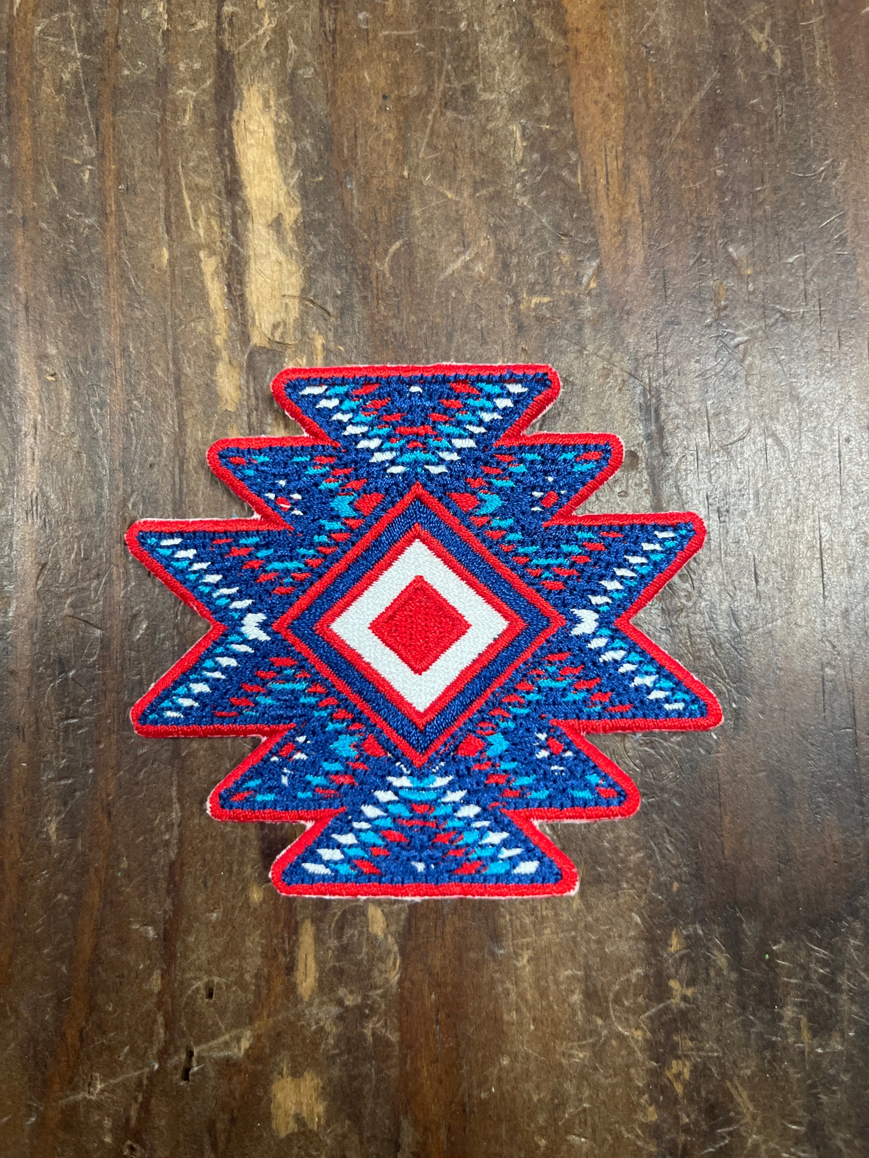 Patriotic Aztec Hat Patch