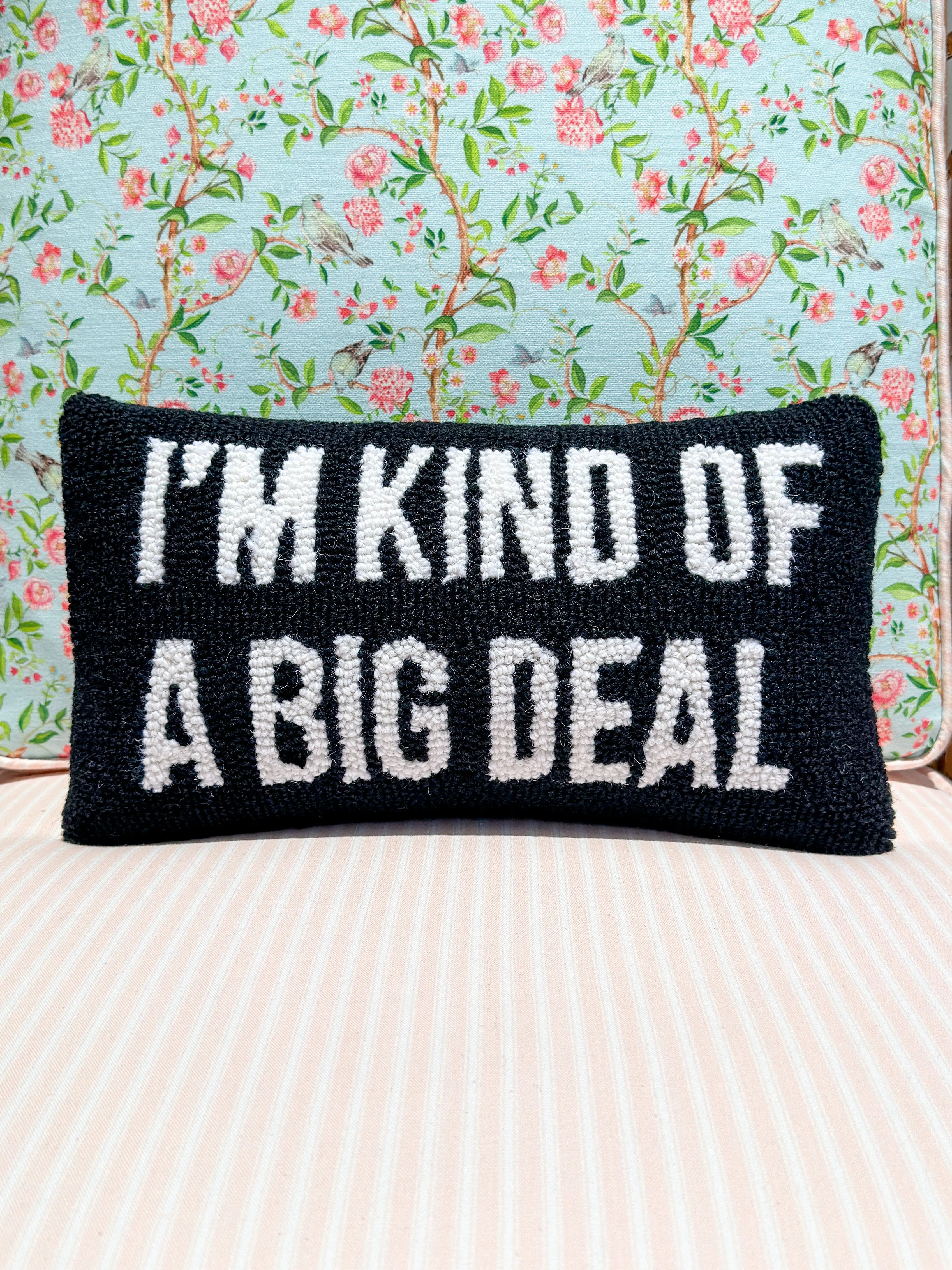 Peking Handicraft - I'm Kind of A Big Deal Black Hook Pillow