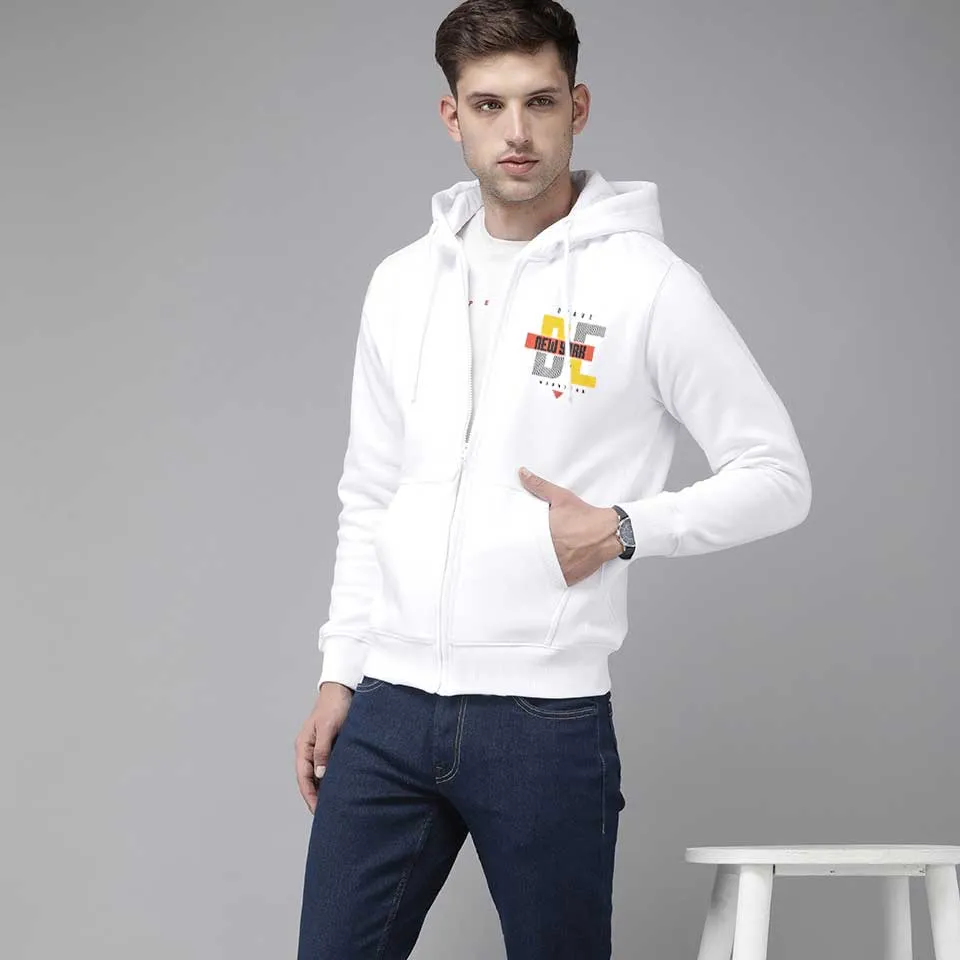 Polo Republica Men's New York Printed Terry Zipper Hoodie