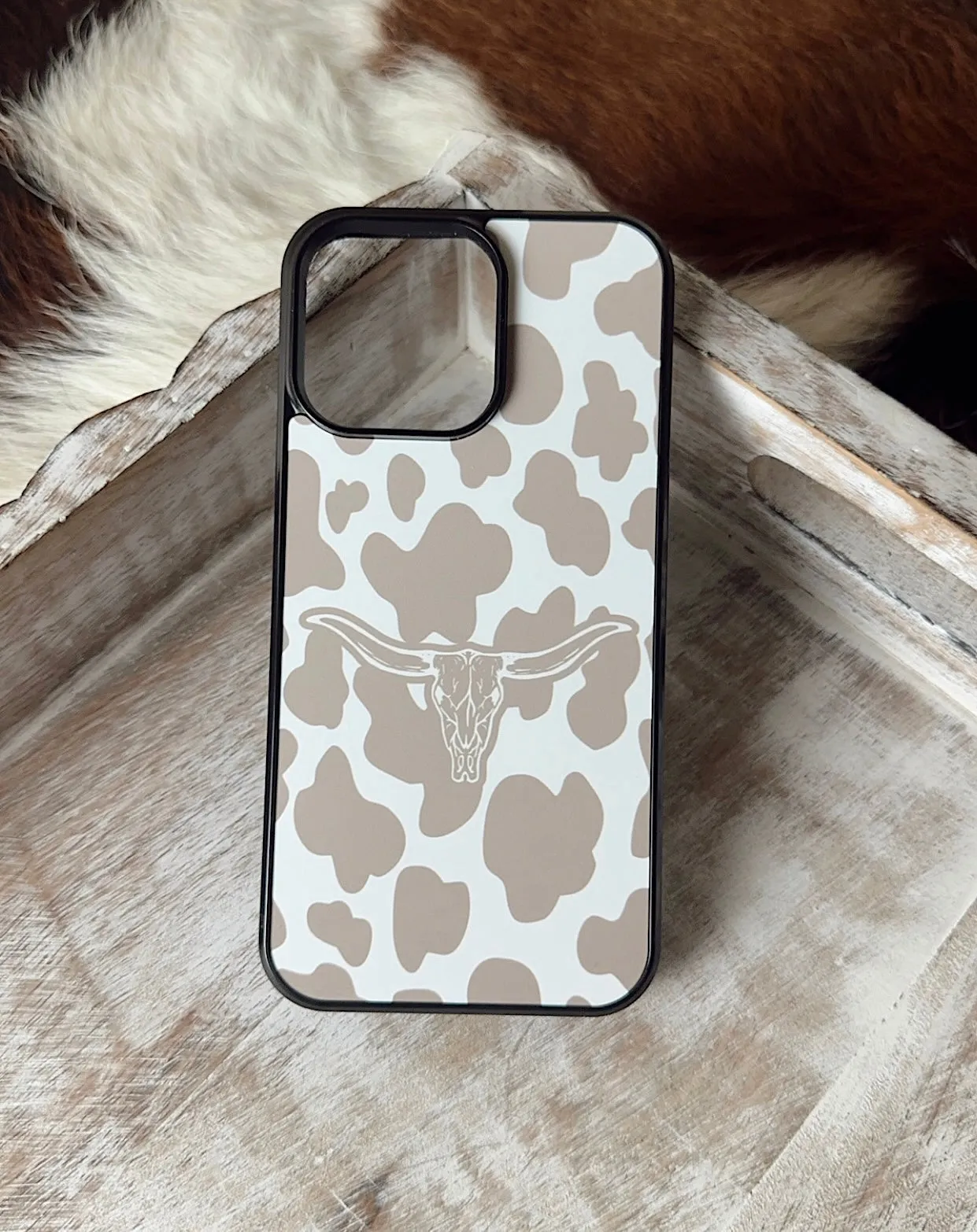 Sand bull western country phone case