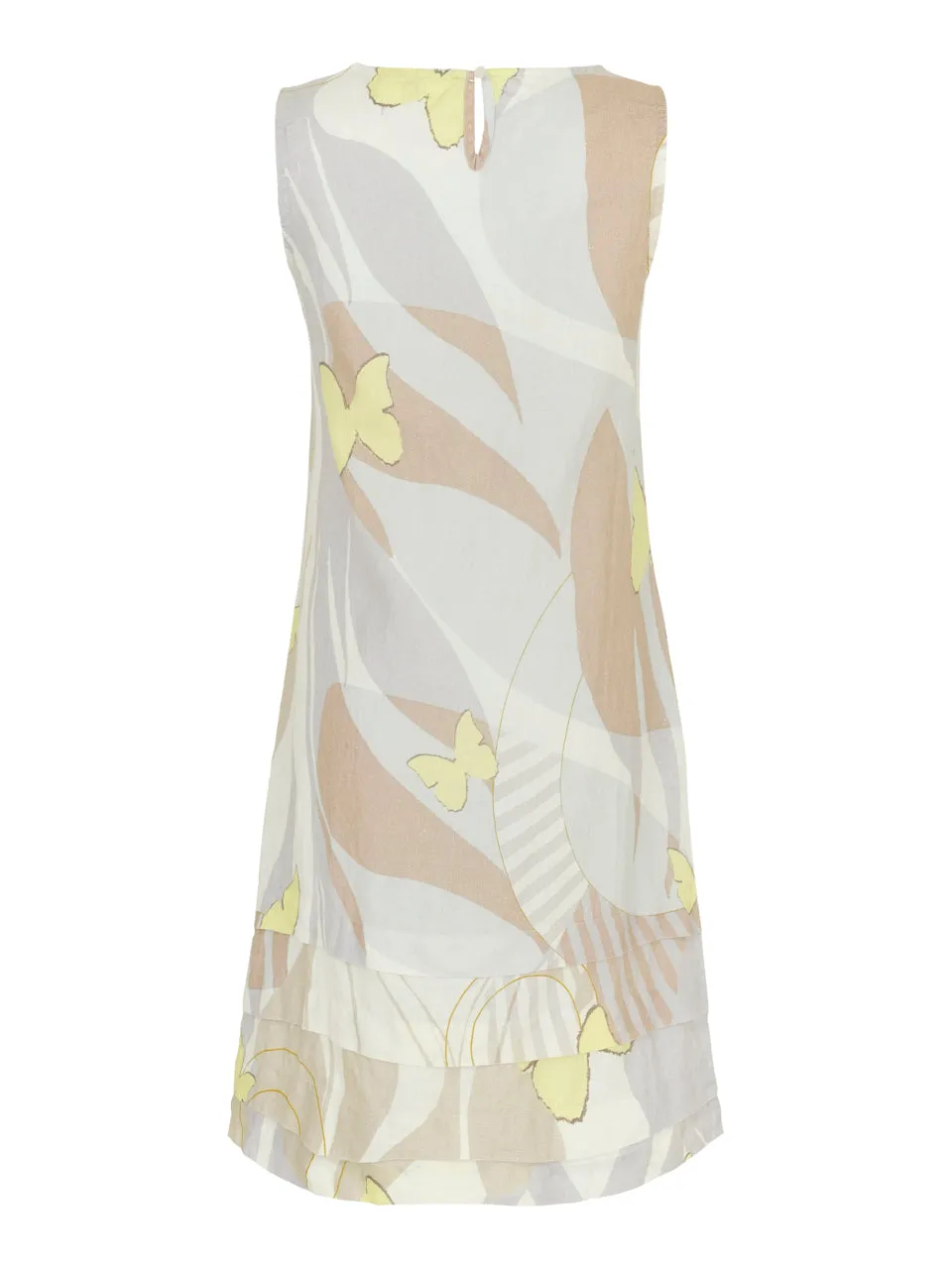 Simply Art by Dolcezza - Linen dress - Yellow Butterflies