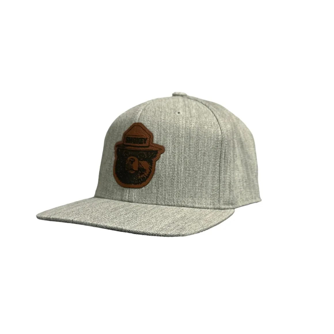 Smokey Bear Leather Patch Flexfit Snapback Hat