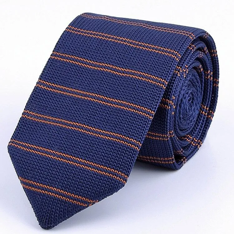 Striped Knitted Tie