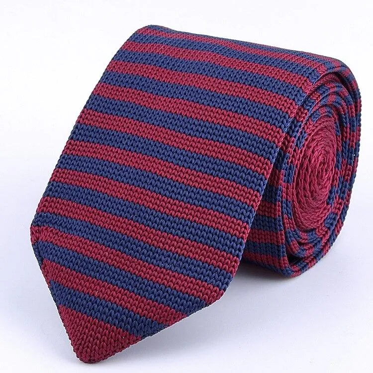 Striped Knitted Tie