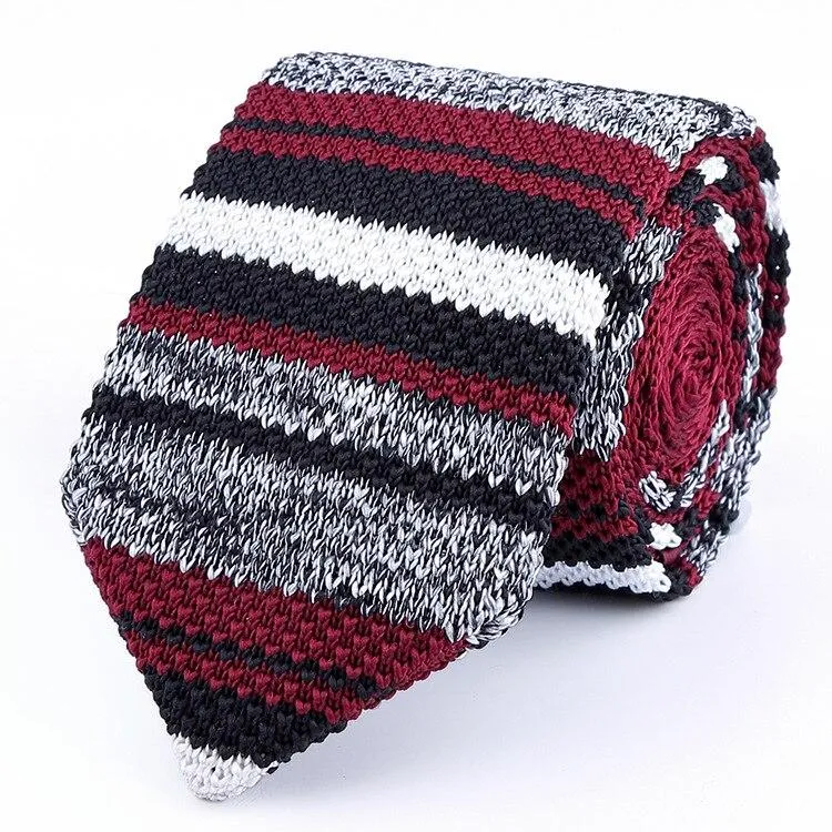 Striped Knitted Tie