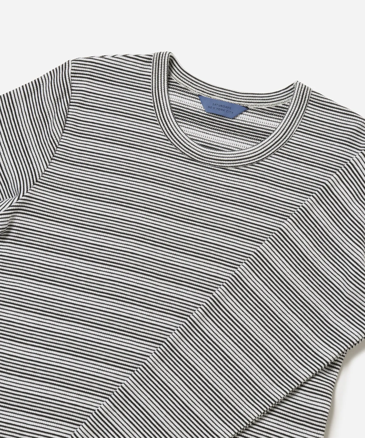 Striped Waffle LS Tee