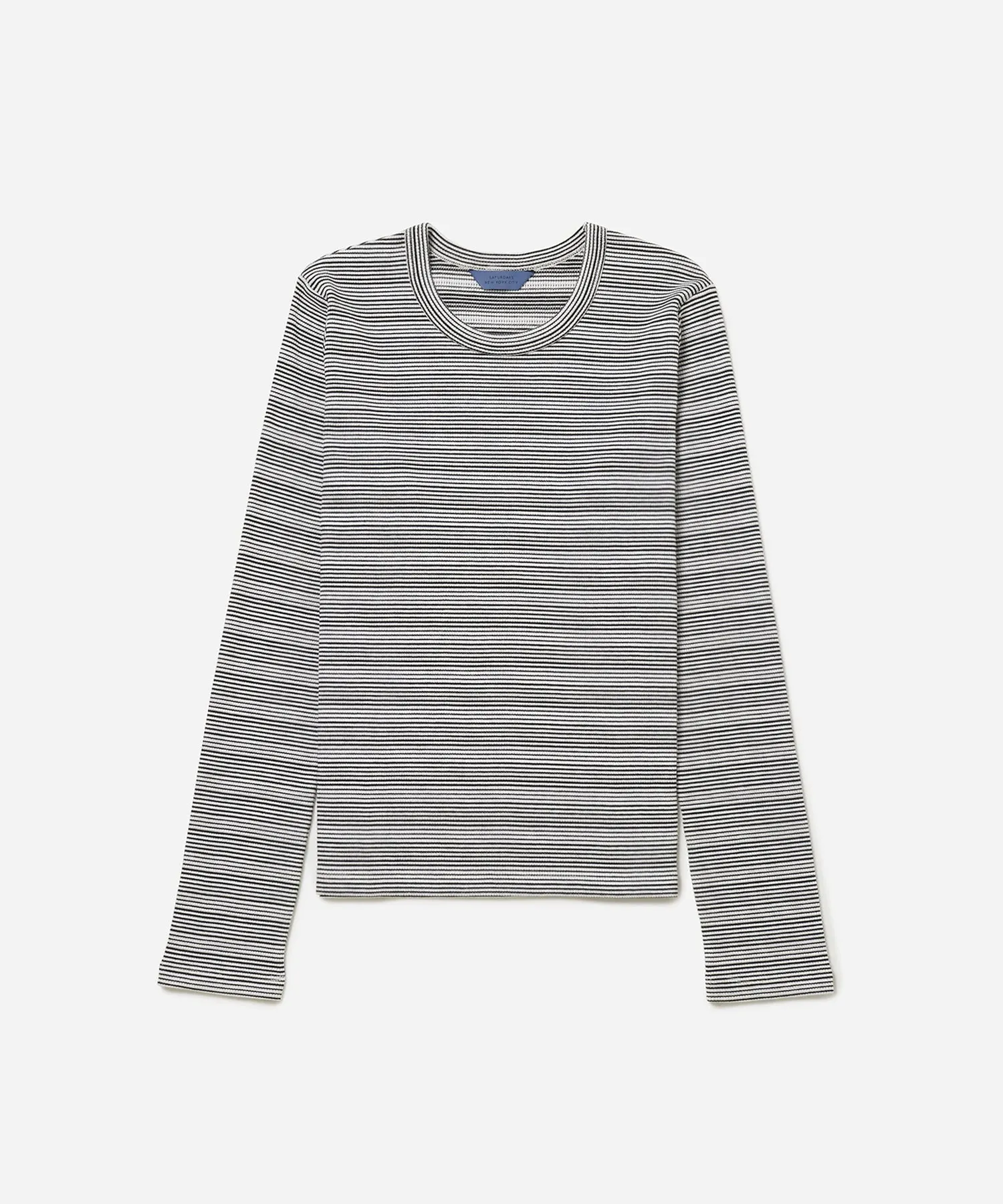 Striped Waffle LS Tee