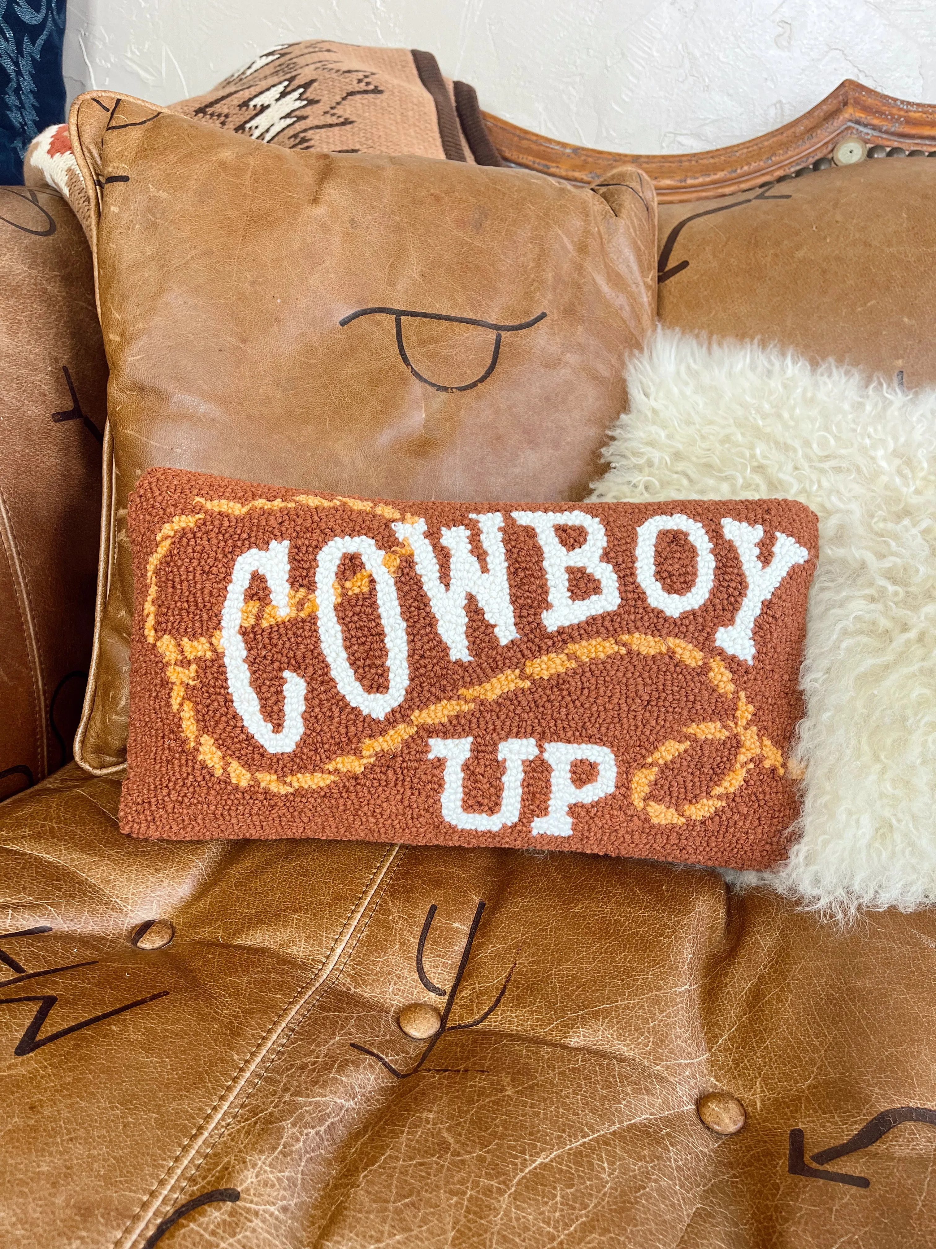 The Cowboy Up Hook Pillow