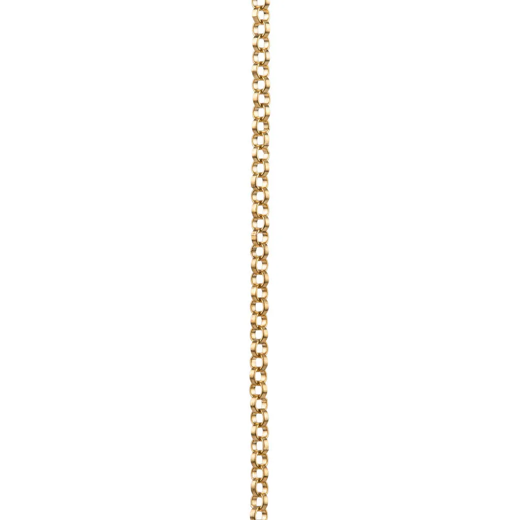 Thin Chevron Pendant Gold Necklace