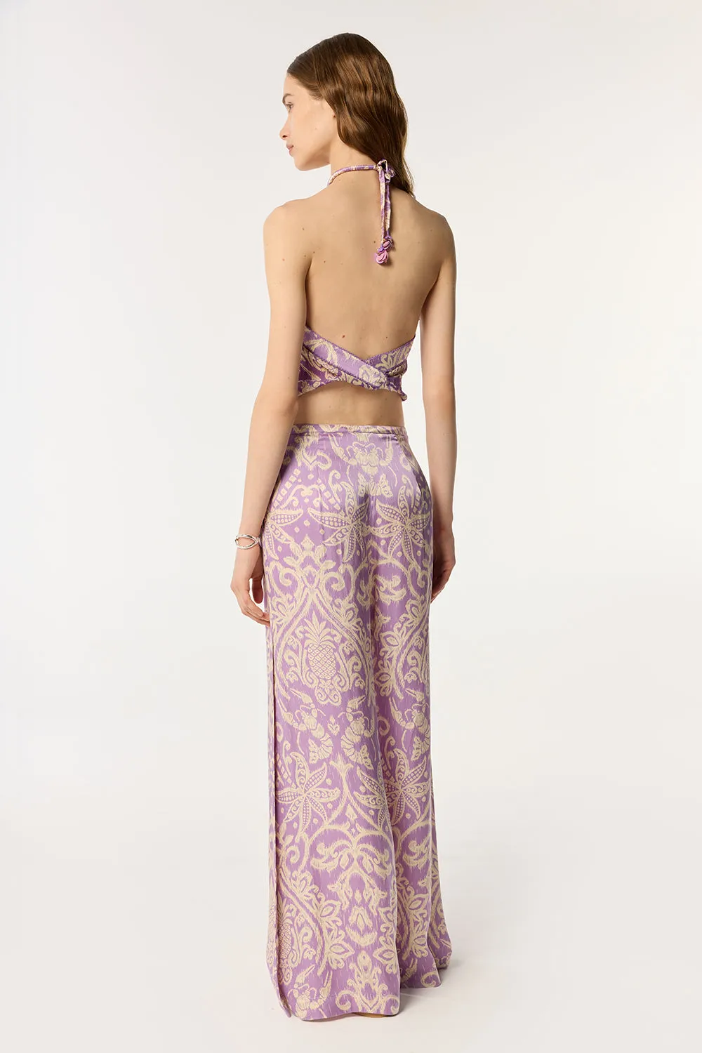 Top Isabelle - Purple Macro Ikat