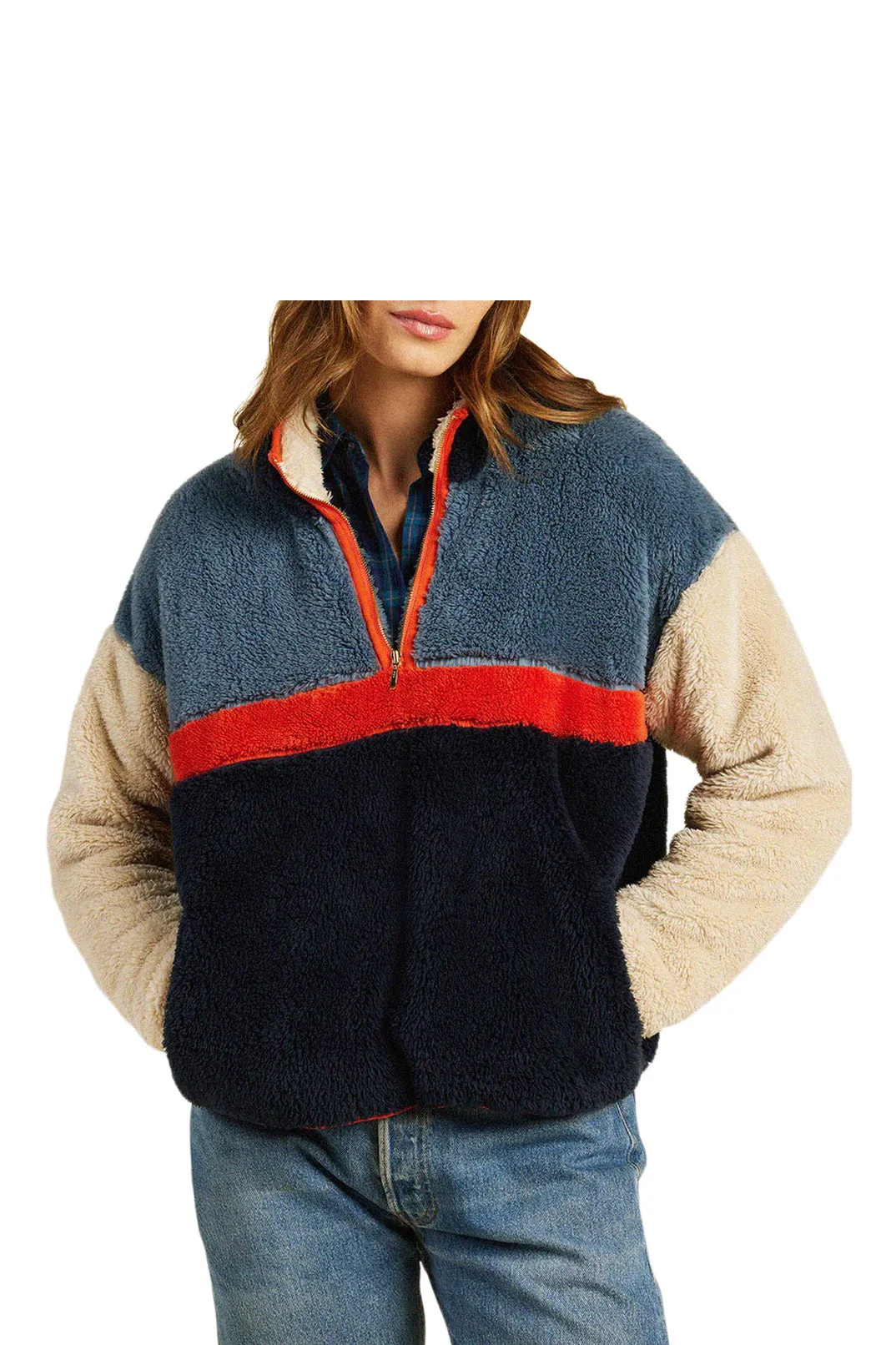 Trovata Birds of Paradis Casey Pullover in Bluestone