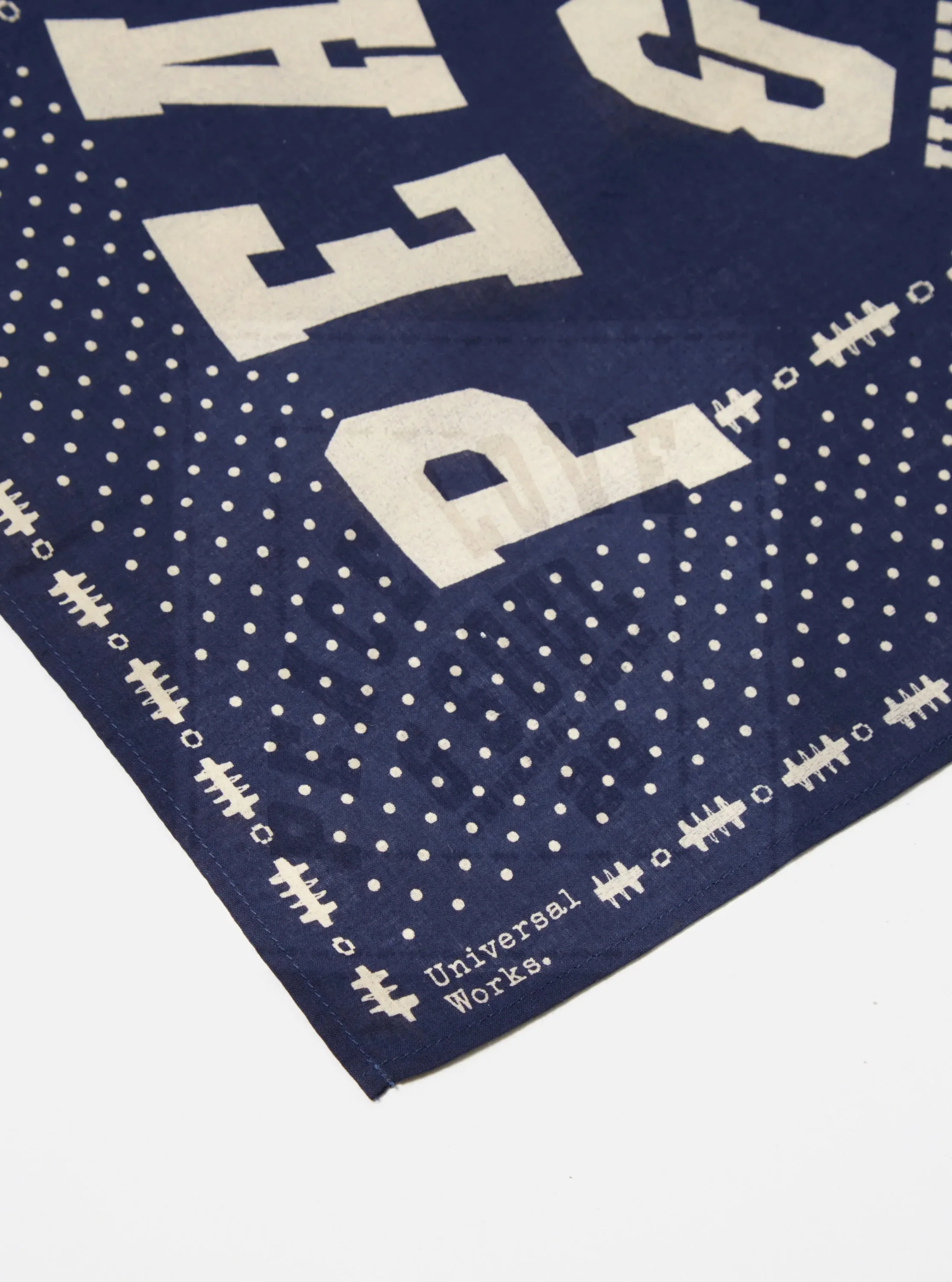 Universal Works - PL&S Neckerchief -  Cambric - Navy