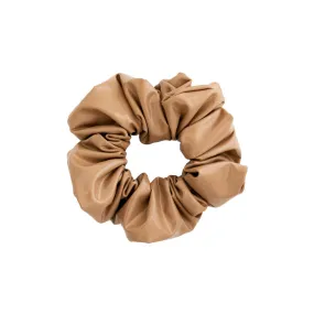 Vegan Leather Scrunchie in Naked