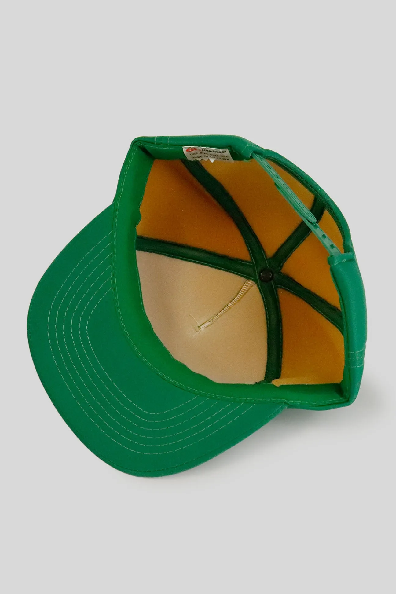 Vintage Deadstock Kelly Green All Foam Trucker Hat